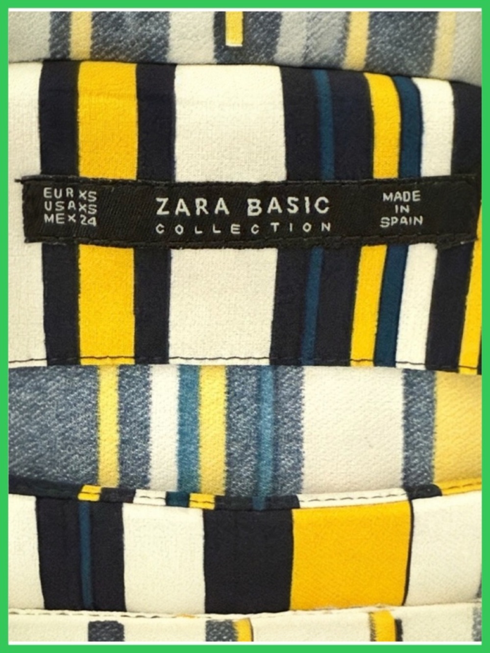 ZARA Basic Collection Multicolor Striped Top - Picture 5 of 6